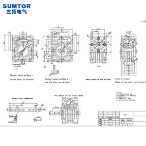 कम मिनी गियर बॉक्स उच्च टॉर्क nmrv 30 श्रृंखला कृमि रिड्यूसर पावर ट्रांसमिशन गति रेड्यूसर कृमि गियरबॉक्स एल्यूमीनियम - Product Image 2