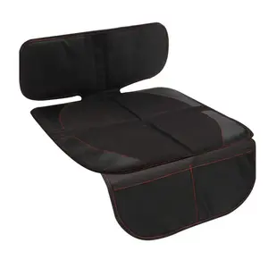 真皮加固角婴儿汽车座椅保护器，用于带最厚衬垫的儿童汽车座椅