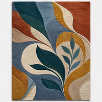 Tapis décoratif artistique moderne, doux et design, tufté à la main, pour salon, chambre, villa, ou zone proche fenêtre