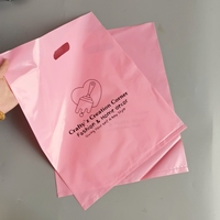 Sac en plastique à poignée en LDPE/HDPE avec Logo imprimé personnalisé, sac à provisions pour vêtements/chaussures