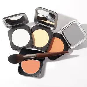 Atacado Talco Free Matte Setting Powder Palette Foundation À Prova De Água De Longa Duração Vegan Face Maquiagem Imprensa Configuração Em Pó