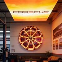 Boîte lumineuse LED sans cadre pour plafond tendu, taille personnalisée pour affichage publicitaire en salle d'exposition automobile