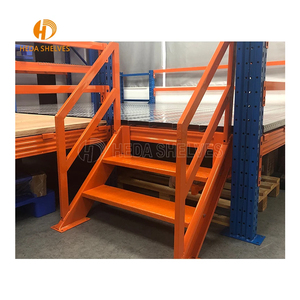 Suelo de ático de acero resistente, estructura de mezzanine con escalera, estante de varios niveles - Product Image 1