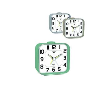 Réveil à quartz avec lumière 9x4 H. 8,5 cm assorti - Product Image 1