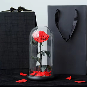 Rosas Auténticas Lovebay para <span class=keywords><strong>el</strong></span> Día de San Valentín, Rosas Eternas Preservadas, Rosas Naturales Preservadas en Cúpula de Cristal - Product Image 2