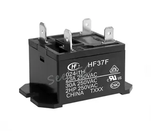 Relay HF37F-024-1H 30 Amp 250Vac 24Vdc Satu Set Biasanya Terbuka 4 Pin Relay 24V