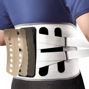 Customized Logo Removable Steel Splint Medical Lower Lumbar Decompression Back Waist Support Brace Belt For Pain Relief