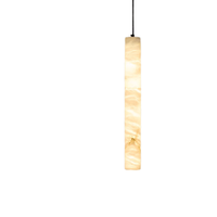 JYLIGHTING Lustre en cuivre et albâtre Suspension en marbre personnalisée haut de gamme pour chambre à coucher