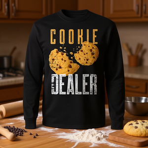 Camiseta de manga larga Cookie Dealer Baking Crew Baker Pastry Chef Bake Sale - Product Image 3
