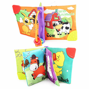 Livre en tissu personnalisé OEM, livres souples pour bébés, livres d'activités souples, jouets à bruit froissé pour l'éducation précoce des bébés - Product Image 5