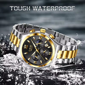 Relojes LIGE 89196 de acero inoxidable para hombre, relojes deportivos de cuarzo, esfera luminosa, reloj de pulsera resistente al agua para hombre, reloj Masculino - Product Image 2