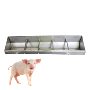 Mangeoire à porcs en acier inoxydable résistant à la corrosion Great Farm, équipement d'alimentation pour bétail destiné aux porcs de finition et en croissance - Product Image 1