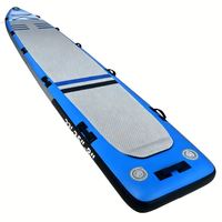 Planche de paddle gonflable de 700 cm (92 pieds) avec aileron coulissant et pont antidérapant en EVA pour le tourisme et le sauvetage en mer, fabriquée en Chine par Lumark