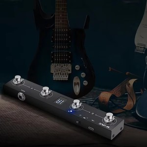 Pédale de commande MIDI sans fil Bluetooth M-VAVE Chocolate, rechargeable, 4 boutons programmables, pour guitare - Product Image 6