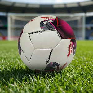 Balón de Fútbol Cosido a Mano de Cuero PU, Talla 4, para Entrenamiento y Partido, Patrón Blanco, para Adultos - Product Image 3
