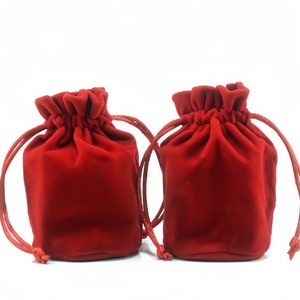 High-quality Eco-Friendly Durable Velvet Fabric <b>Small</b> Plush Bag Drawstring Closure Jewelry Pouch Decorative <b>Box</b> Collectible Bag - Product Image 3