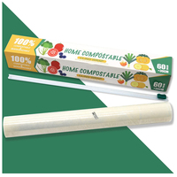 Fabrication en Chine vente chaude jetable zéro déchet 100% biodégradable durable fécule de maïs maison compostable enveloppes étirables