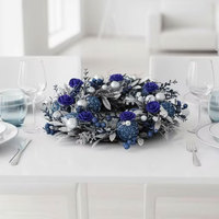ODIS Promotion Exceptionnelle Roses Artificielles Scintillantes en Plastique Or Rouge Fleurs Éternelles Décoration de Fond pour Cabine Photo Réveillon du Nouvel An