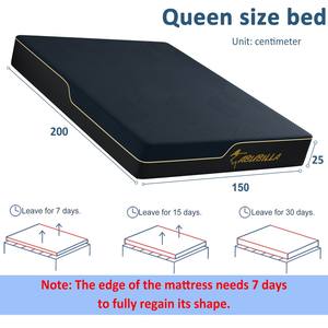 Colchón Queen, Doble, Individual, en Bolsa, Diseño Clásico, Gel Refrigerante, Espuma Viscoelástica - Product Image 2