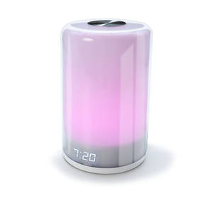 Réveil LED avec lumière du soleil levant et veilleuse chaude, 3 niveaux de luminosité, alarme sonore naturelle, horloge de réveil lumineuse - Product Image 5