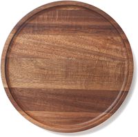Plateau de service rond en bambou pour la sécurité alimentaire
