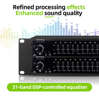 Ecualizador Gráfico Profesional de 31 Bandas Serie 231, Procesador de Audio Estéreo con Limitador y Reducción de Ruido Integrados