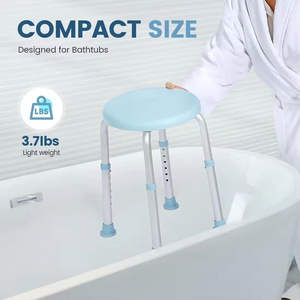 เก้าอี้อาบน้ำแบบหมุนได้360องศาม้านั่งอเนกประสงค์ปรับได้การสร้างต้นแบบการหล่อตายแบบกำหนดเอง CNC - Product Image 4