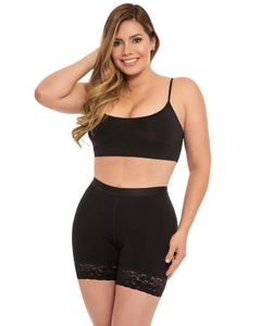 Fajas Colombianas Femmes Dames <span class=keywords><strong>Noir</strong></span> Double Boutonnage Bretelles Larges Dames Body Avec Dentelle Garniture Body - Product Image 6