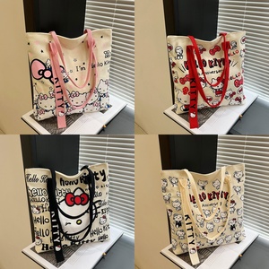 Bolso <span class=keywords><strong>de</strong></span> lona <span class=keywords><strong>Hello</strong></span> Kittyed, venta al por mayor, bolsos <span class=keywords><strong>de</strong></span> lona con personaje con licencia <span class=keywords><strong>de</strong></span> dibujos animados, bolso <span class=keywords><strong>de</strong></span> hombro portátil y <span class=keywords><strong>de</strong></span> moda - Product Image 2