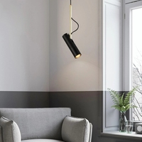 Plafonnier Led suspendu au design nordique moderne, disponible en noir et en blanc, luminaire décoratif d'intérieur, idéal pour une chambre à coucher