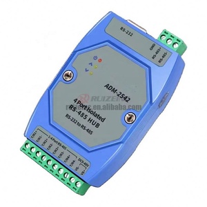 Hot ADM-2542 Isolated 4-Port RS485 Split Hub 1 to 4 Repeater Distributor Support RS232 to 485 Industrial Grade Opto Isolated - Product Image 1