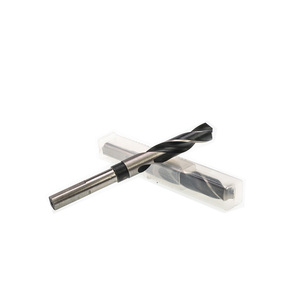 Jeu de 8 forets HSS à queue ronde forgée de 13-25 mm, oxyde noir, queue réduite de 1/2 po, pour perçage du métal, dans une boîte en bois - Product Image 4