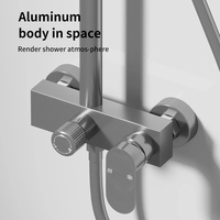 Ensemble de douche pour salle de bain, robinet de douche à 3 fonctions, jet de pluie, chaud et froid, système de douche pour salle de bain