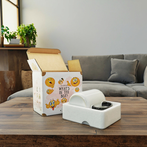 Cajas de embalaje de cartón corrugado de gama superior personalizadas Esponja impresa colorida para regalos Tazas Cajas de envío Fábrica directa - Product Image 1