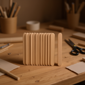 Bastoncini di legno ILAN 18x150mm 25 pezzi per artigianato e fai da te - Product Image 3