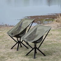 Chaise de camping pliante en alliage d'aluminium ultralégère au design moderne, en tissu Oxford, portable et compacte pour la randonnée