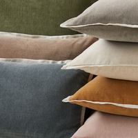 En gros La Maison canapé Coussin Couvre look décontracté Classique Coton Velours décorées taies d'oreiller