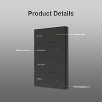 Interrupteur mural intelligent Wi-Fi DIY avec écran noir, 1 à 8 boutons poussoirs, compatible Tuya, Alexa, Google Home, SmartThings