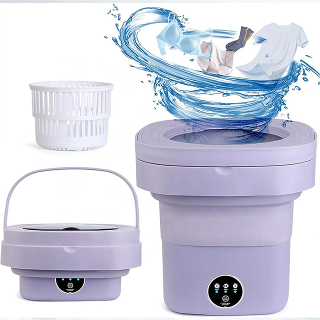Factory Wholesale 5.5L/8L/15L Electric Foldable Portable Mini Washing Machine for Underwear Socks Baby Clothes Towels