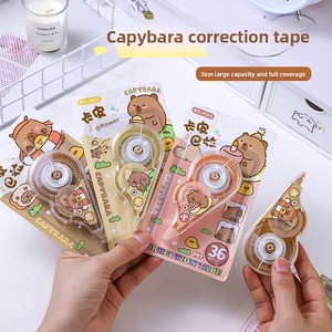 Ruban <span class=keywords><strong>Correcteur</strong></span> Capybara Style Cochon d'Inde Dessin Animé, Grande Capacité, Longueur Max 6m, pour Étudiants - Product Image 1