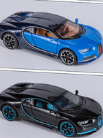 Modèle de hypercar en alliage moulé sous pression à l'échelle 1/32, portes papillon, roue avant à pression, son et lumière, ouverture du capot à rétrofriction