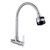 Robinet mural horizontal en cuivre pour eau froide, moderne et simple, avec cartouche céramique, pour cuisine, vente en gros transfrontalière pour fabricants