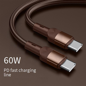 Cables de Datos <span class=keywords><strong>USB</strong></span> Tipo-<span class=keywords><strong>C</strong></span> de Nailon de Carga Rápida de 100W 66W 40W 18W 15W, Listos para Enviar, para Teléfonos Móviles - Product Image 3