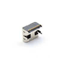 Connecteur de charge cms USB type c, 16 broches, hauteur femelle, prise 1.0mm