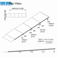 Rampe de scène extérieure ESI Interlock pour les scènes portables en aluminium