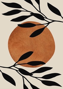 Ensemble de 3 pièces d'art mural sur toile Boho encadrée, huile de sujet <span class=keywords><strong>nu</strong></span> géométrique abstraite minimaliste moderne du milieu du siècle pour décoration de salle de bain - Product Image 5