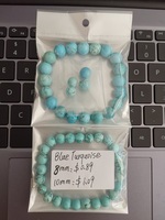 8MM Tiger Eyes Turquoise Lapis Lazuli Amazonium Spectrolite Agate Pierre Naturelle Bracelet Perlé pour Femmes Hommes