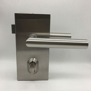 Sistema de cerradura de puerta de mortaja de doble oscilación de acero inoxidable Cerradura de puerta de vidrio de seguridad de oficina - Product Image 5