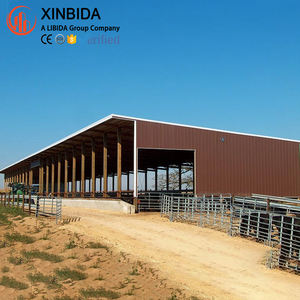 Kit di capannoni in acciaio a basso costo progettati dal produttore cinese per capannoni per bovini da latte utilizzati negli edifici agricoli - Product Image 3