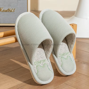 New Autumn and Winter <b>Slippers</b> for Indoor Home Warmth and Anti PVC Wholesale - Product Image 4
